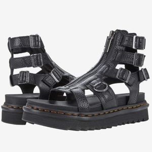 Dr Marten Olson Black Sandal Shoes 10